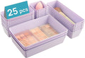 Vtopmart 25 PCS Plastic Drawer Organizers Set, 4-Size Versatile Bathroom and by Vtopmart