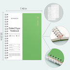 EMSHOI B5 Spiral Dotted Notebook, 7.48"x10.15" Dot Grid Journal, 150 Sheets/300 - Image 3