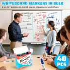 ANYUKE Low Odor Dry Erase Markers, Chisel Tip Whiteboard Markers Non-Toxic - Image 2