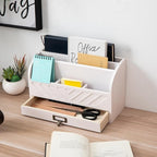 VERGOODR Solid Wooden Desk Drawer Organizer Desktop File Sorter, Desktop Mail - Image 3