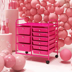 LDAILY 9 Drawer Rolling Storage Cart, Rolling Cart - Image 7