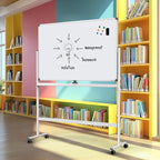 Large Dry-Erase Rolling Magnetic Whiteboard - Image 8