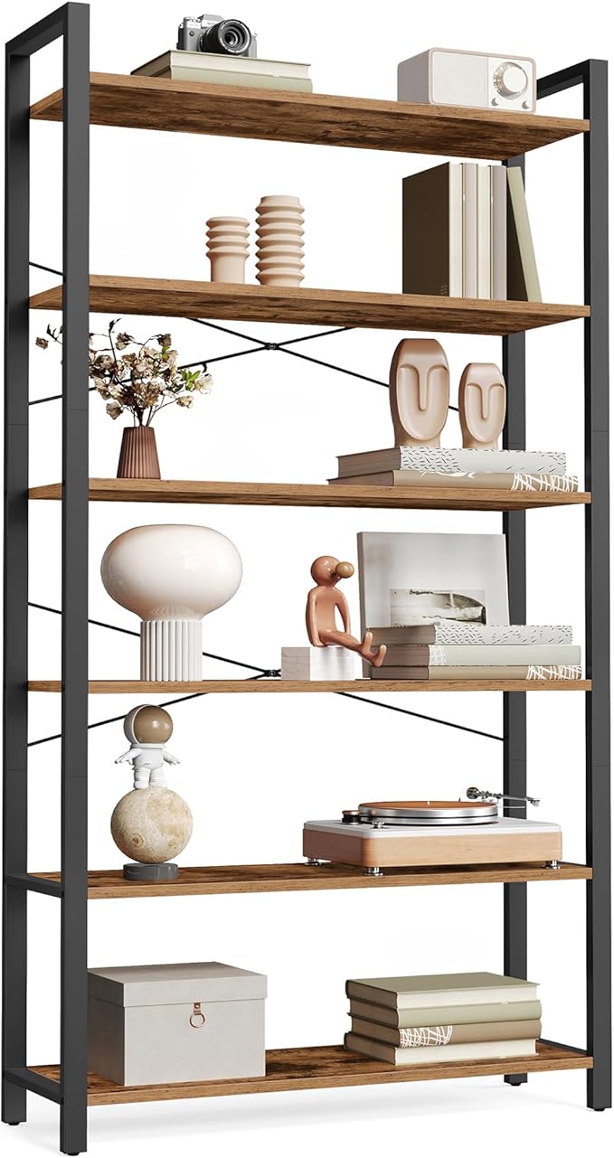 VASAGLE 6-Tier Bookshelf, Bookcase by VASAGLEbySONGMICSHOME