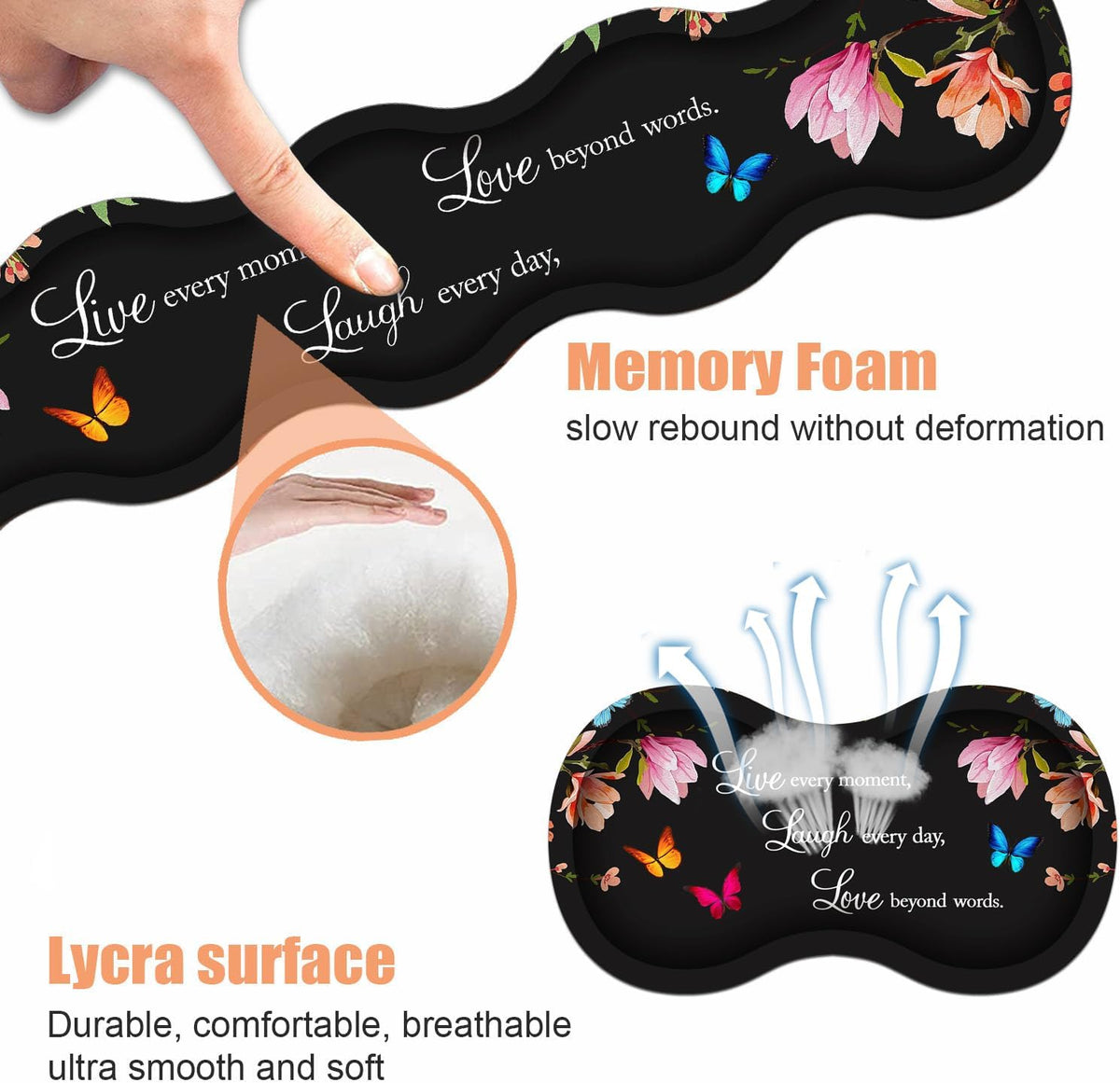 Ergonomic Keyboard Wrist Rest & Mouse Pad Wrist Rest Set,Large XXL Gaming...