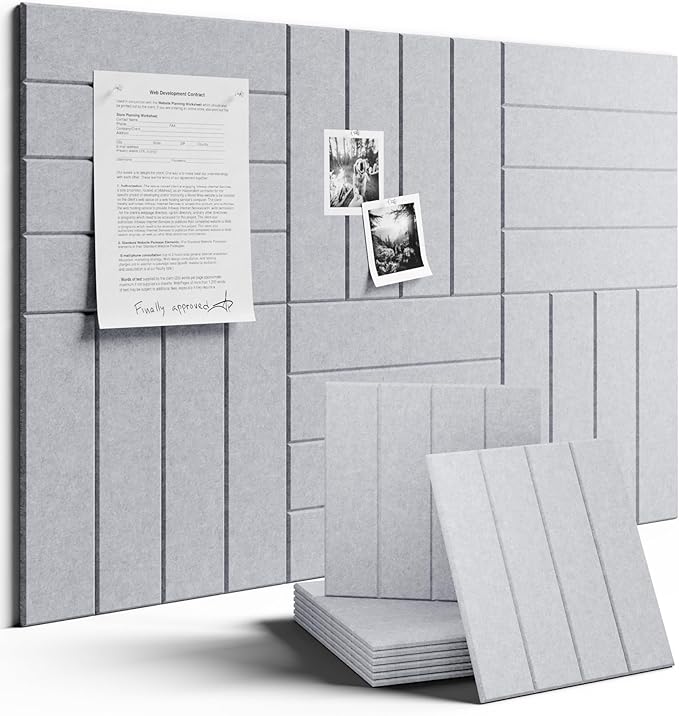 Large Felt Bulletin Board 36"x24" Cork Board Alternative by FLUXYNARA
