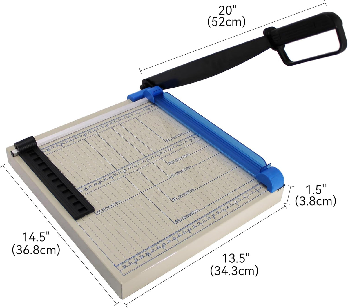 TEXALAN(R) Paper Cutter Guillotine 12" A4 Multi-Purpose Trimmer for Meta...