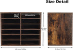 TQVAI Wood Literature Organizer, 12 Slots Hold 6000 Sheets A4 Papers, Wooden - Image 3