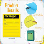 Geyee 9 Pieces Telephone Message Sticky Notes Pads 4 x 5 Inch Assorted Neon - Image 2