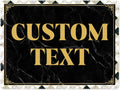 Custom Sign, Custom Street Sign, 11 Font Colors, 13 Font Styles, 4 Hole Options