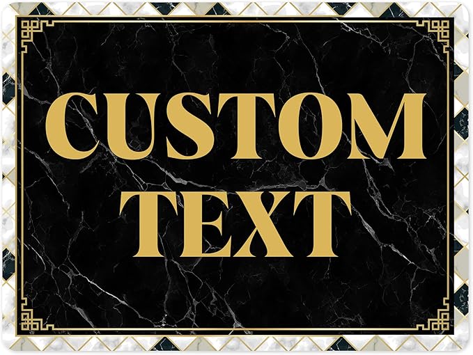 Custom Sign, Custom Street Sign, 11 Font Colors, 13 Font Styles, 4 Hole Options by MySignCenter