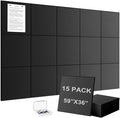 G Gamit Large Felt Wall Tiles Bulletin Board 59”x36”, Large Cork Board by GGAMIT