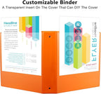 CIXILDTS 2-inch Round Ring Binder, Durable 2" 3 Ring Binder Fit Letter Size - Image 5