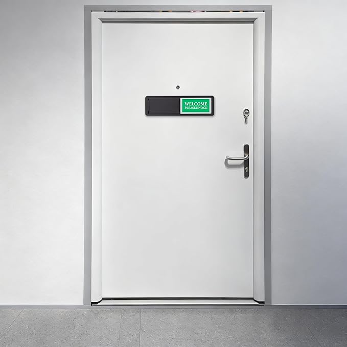 Do Not Disturb/Welcome Door Sign, Sliding Privacy Indicator Sign - Image 7