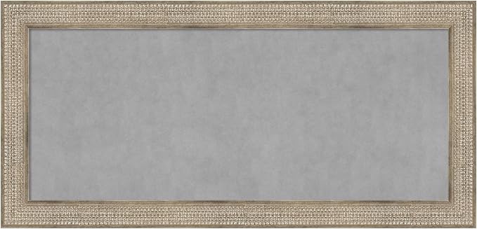Amanti Art Silver Framed Magnetic Board 26x54 Oversize Vision Board by AmantiArt
