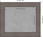 Amanti Art Grey Framed Magnetic Board 21x25 Small Vision Board - Image 4