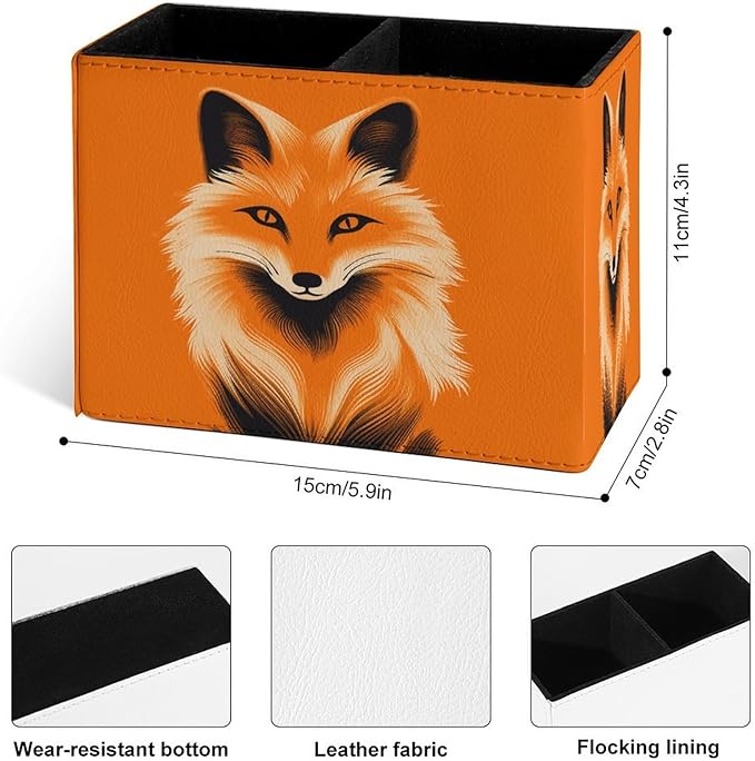 Famame Fox Orange Face Pencil Holder - Image 3