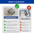 Glass Clamp－4PCS Adjustable Glass Shelf Bracket, 1/3 "-1/2 " 304 Stainless - Image 5