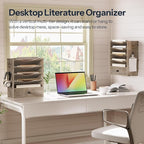 HOOBRO Wall File Organizer, Mail Organizer Wall Mounted, Wooden Mail Sorter - Image 4