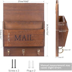 DLQuarts Mail Organizer with Key Holder - Image 5