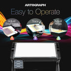 Artograph Futura Light Tracing Table for Artists with Storage and Adjustable Stand, Dimmable Night Glass Work Top