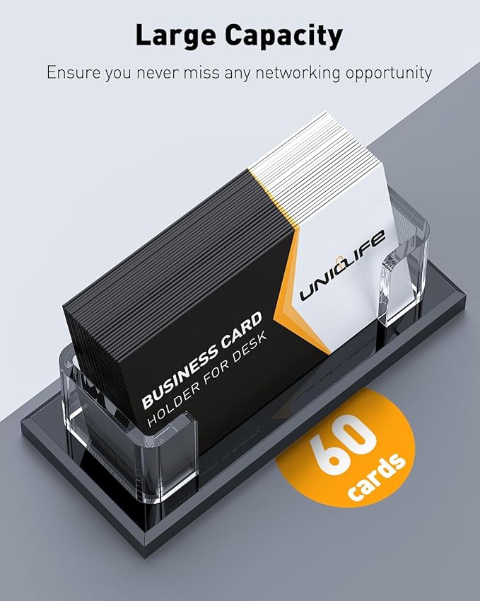 Uniclife Acrylic Business Card Holder - Image 3