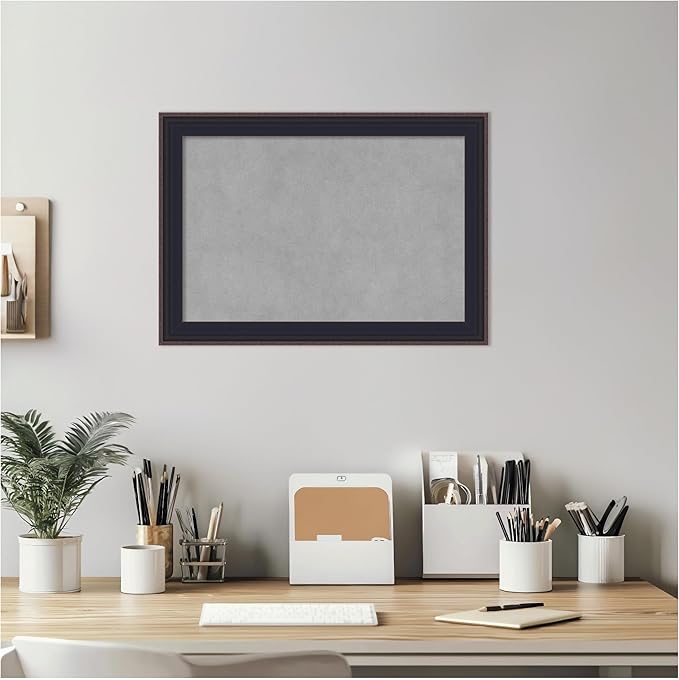 Amanti Art Black Framed Magnetic Board 15x21 Small Vision Board - Image 5