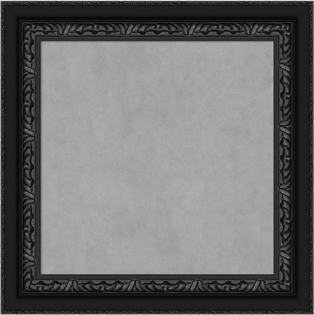 Amanti Art Black Framed Magnetic Board 16x16 X-Small Vision Board