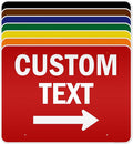 Custom Arrow, Custom Directional Sign, Right Arrow, 36x48 Inches, Reflective by MySignCenter