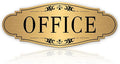 The Office Door Sign for Home and Business，Self-Adhesive Waterproof and by LUHIMO