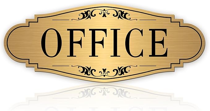The Office Door Sign for Home and Business，Self-Adhesive Waterproof and by LUHIMO