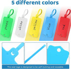 LeonBach 100 PCS Plastic Shipping Tags, 1.46" x 2.48", Waterproof Labels - Image 3