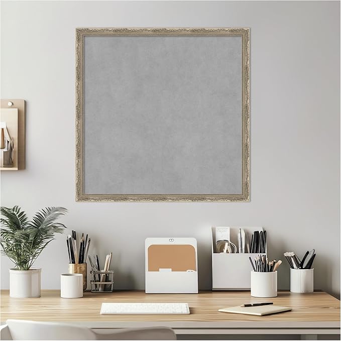 Amanti Art Silver Framed Magnetic Board 22x22 Medium Vision Board - Image 6