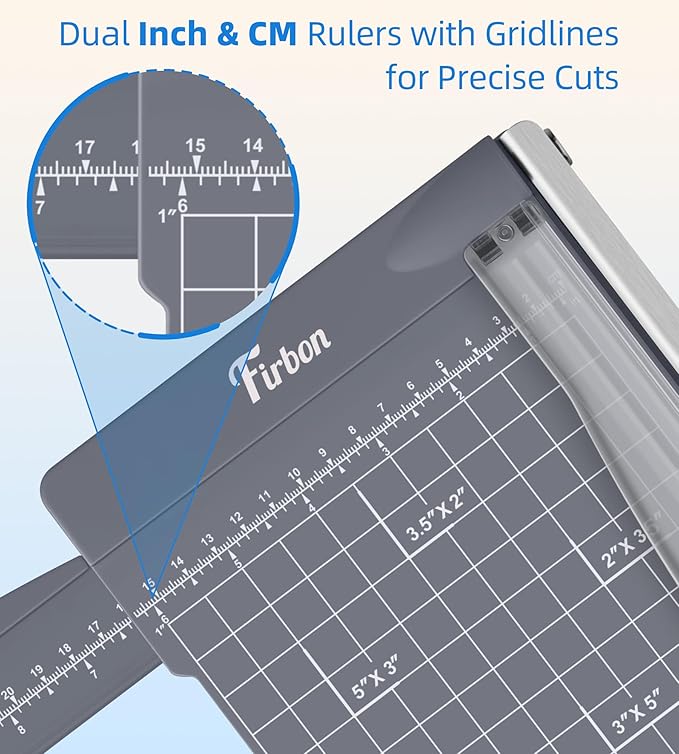 Firbon 12" Guillotine Paper Cutter - Image 3