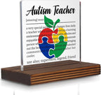 Autism Teacher Appreciation Gift, Special Education Teacher Thank You Sign by Pariveca