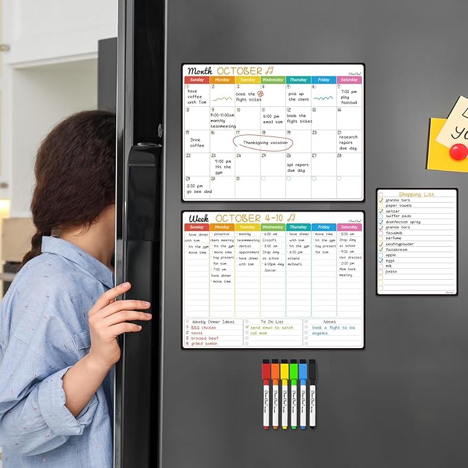 Magnetic Dry Erase Monthly Calendar Set - Image 7
