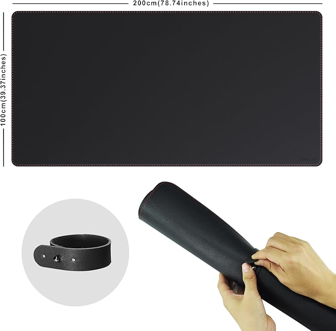 ZORESYN Office Desk Mat 78.7x39.4inch, Large Mouse pad Desktop Cover, - Image 2