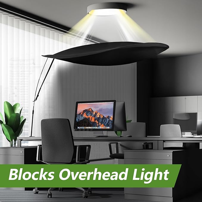 55 Inch Office Cubicle and Desk Shade – Blocks Light and Air Conditioning - Image 2