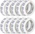 Perco Metallic Silver 1-Inch Perforated Circle Dot Sticker Labels — 10 Rolls