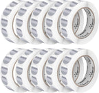 Perco Metallic Silver 1-Inch Perforated Circle Dot Sticker Labels — 10 Rolls