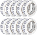 Perco Metallic Silver 1-Inch Perforated Circle Dot Sticker Labels — 10 Rolls by Perco