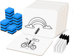 Dry Erase LapBoards, PANDRI 16 Pack Double Sided 12.5 x 9 Inch Whiteboards by PANDRI