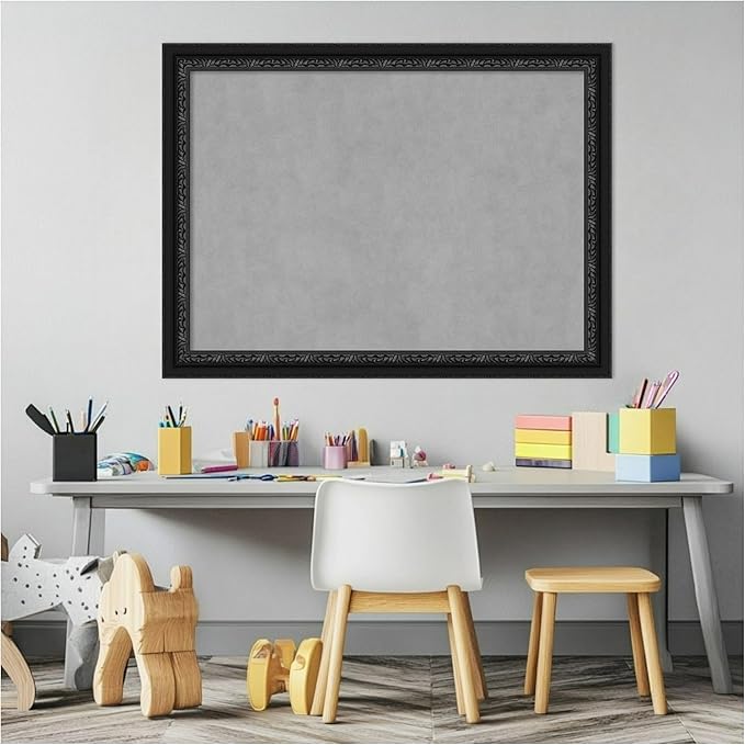 Amanti Art Black Framed Magnetic Board 24x32 Medium Vision Board - Image 5