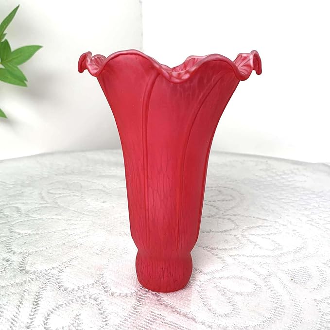 Bieye LS97 Lily Flower Blown Glass Lampshade - Image 6