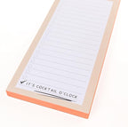 Graphique Cocktail o’clock Magnetic Notepad, 100 Tear-Away Sheets - Image 2
