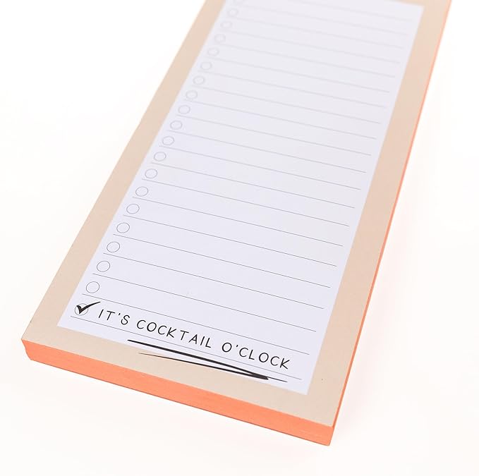 Graphique Cocktail o’clock Magnetic Notepad, 100 Tear-Away Sheets - Image 2