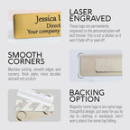 Custom Engraved ID Name Tag Badges Identification Personalized - Image 2