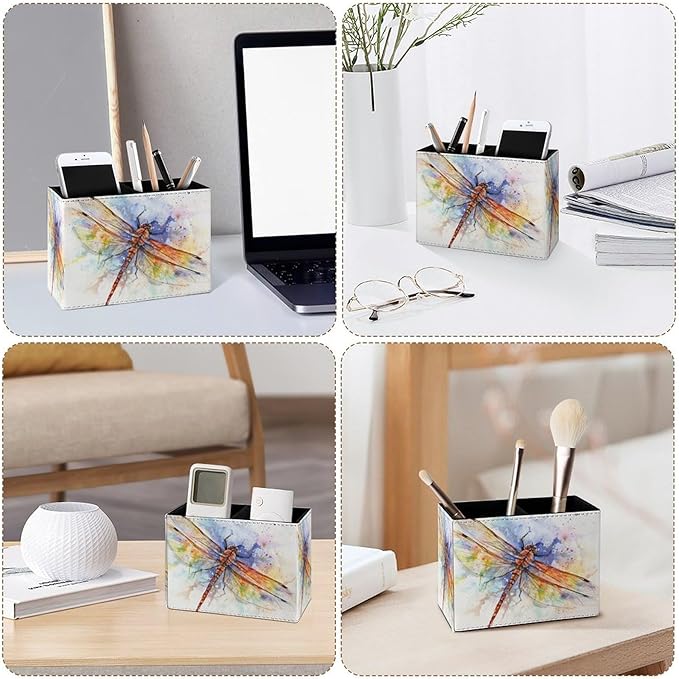 Famame Vintage Splash Dragonfly Pencil Holder - Image 4