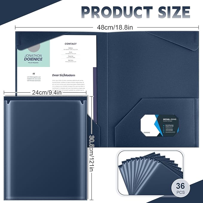 Henoyso 36 Pcs Plastic Folders - Image 2