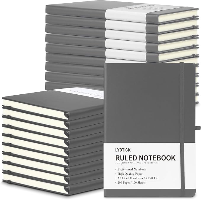 LYDTICK 20 Pack Journals for Writing College Ruled Notebooks Journal in Bulk by LYDTICK
