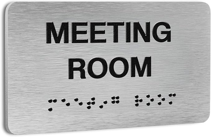 Meeting Room Signs for Business and Office Sign, ADA Signs by Flyangle